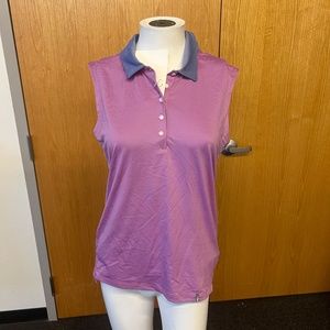 Kjus Sina Polo - Women's Sleeveless - Medium - Pink